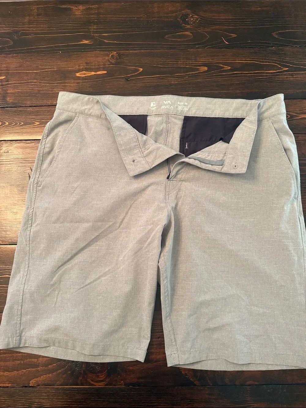 RVCA Men's Light Gray Everyday Flat-Front Shorts